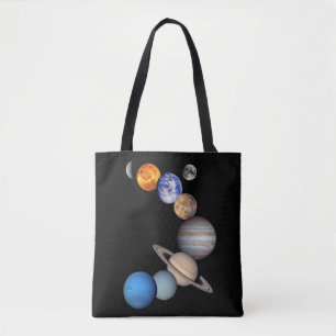 Tote Bag Montage du système solaire photos de planètes JPL