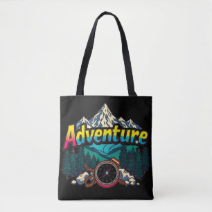 Tote Bag Montagne d'aventure – Conception de randonnée en p