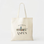 Tote Bag Montagne d'hiver | Enterrement de vie de jeune fil (Devant)