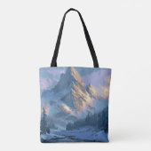 Tote Bag Montagne enneigée (Dos)