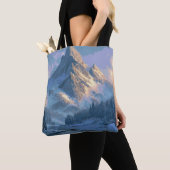 Tote Bag Montagne enneigée (De près)