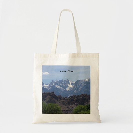 Tote Bag Montagnes enneigées de Lone Pine (Devant)