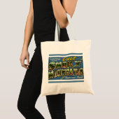 Tote Bag Montagnes fumées rétro (Devant (produit))