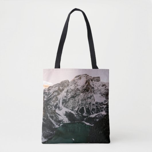 TOTE BAG MONTAGNES NEIGÉES (Devant)