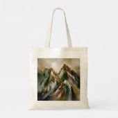 Tote Bag Montagnes peintes (Dos)