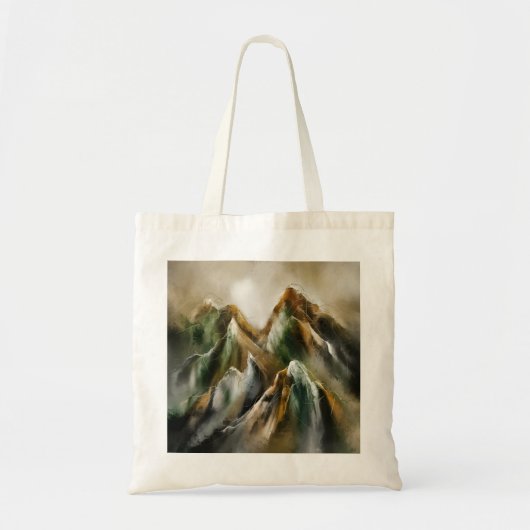 Tote Bag Montagnes peintes (Devant)