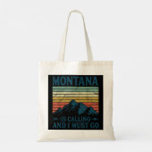 Tote Bag Montana Appelle Et Je Dois Y Aller (Dos)
