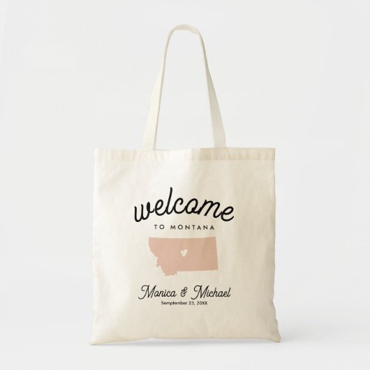 Tote Bag MONTANA State Destination Mariage N'IMPORTE QUELLE (Devant)
