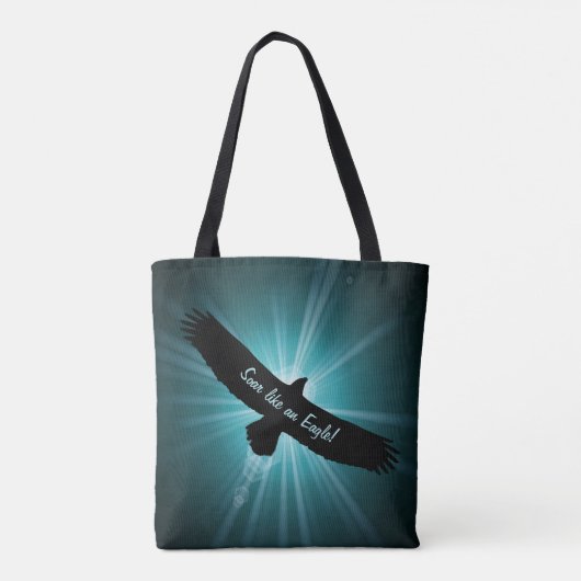 Tote Bag Montez comme Eagle ! (Dos)