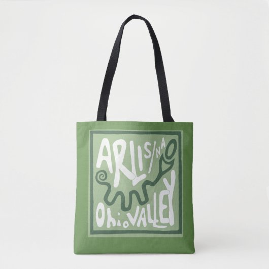 Tote Bag Monticule Fourre-tout de serpent d'ARLIS/NA Ohio (Devant)