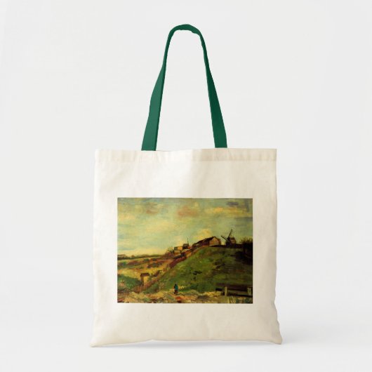 Tote Bag Montmartre : Carrière, les moulins par Vincent van (Devant)
