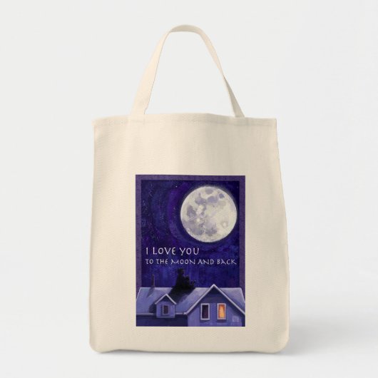 Tote Bag Montre de Lune (Devant)