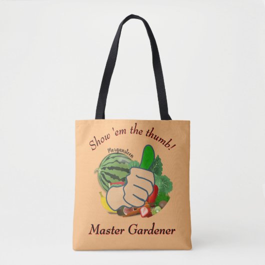 Tote Bag Montrez-moi le pouce Maître Gardener (Devant)