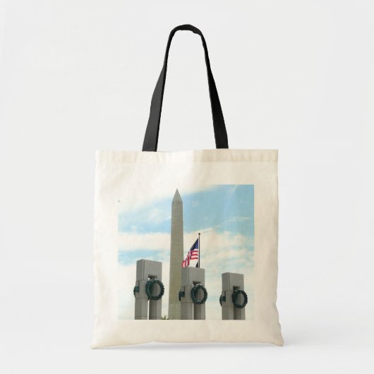 Tote Bag Monument Washington et mémorial de la Seconde Guer (Devant)