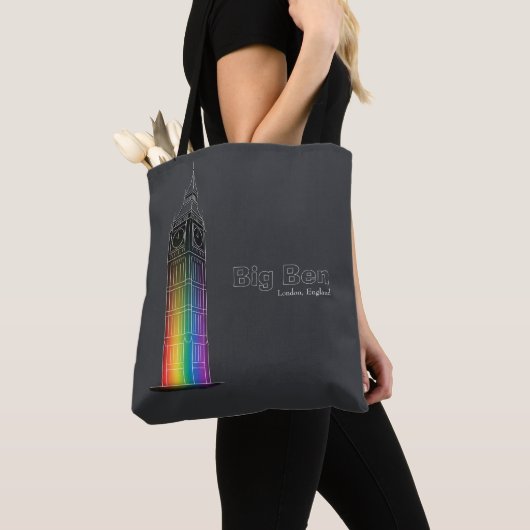 Tote Bag Monuments en lumière | Big Ben (De près)