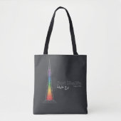 Tote Bag Monuments en lumière | Burj Khalifa (Devant)