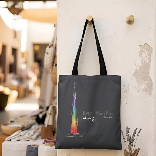 Tote Bag Monuments en lumière | Burj Khalifa