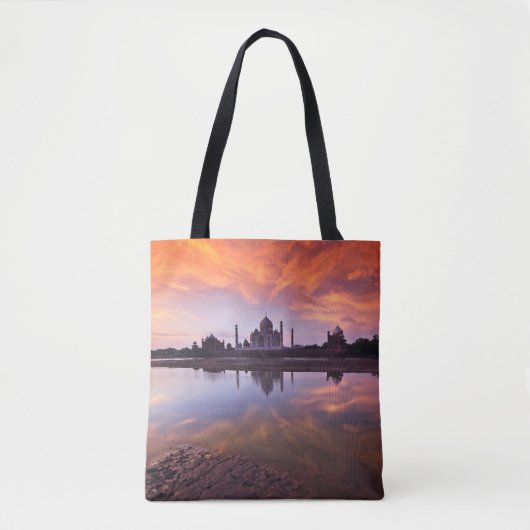 Tote Bag Monuments | Taj Mahal Sunset (Devant)