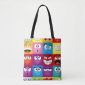 Tote Bag Moods and Emoticons (Devant)