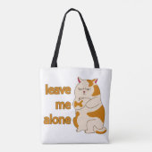 Tote Bag Moody Grosse cat me laisse tranquille (Dos)