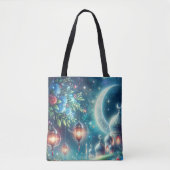 Tote Bag Moon et mosquée magique du Ramadan (Devant)