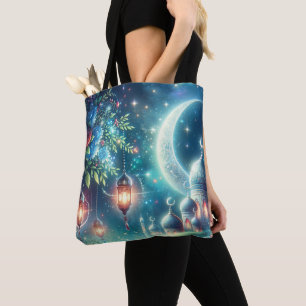 Tote Bag Moon et mosquée magique du Ramadan