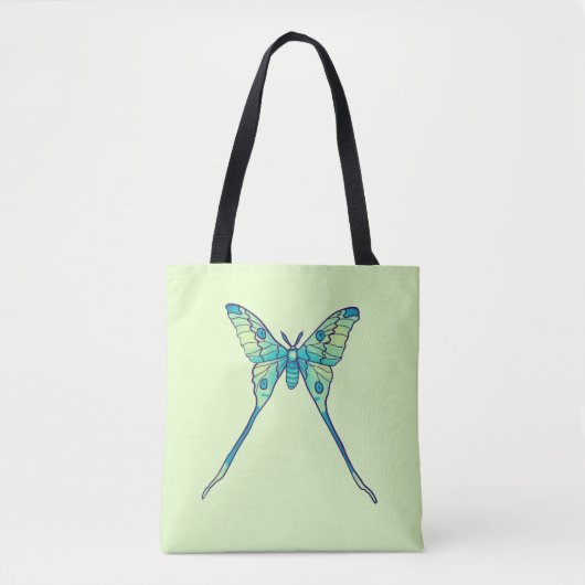 Tote Bag Moon Moth Magic - Papillon Lover Art (Devant)