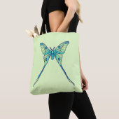 Tote Bag Moon Moth Magic - Papillon Lover Art (De près)