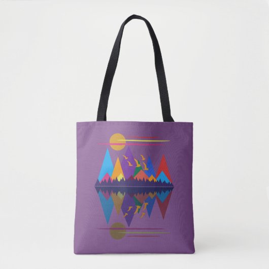 Tote Bag Moon Over The Mountains #9 (Devant)