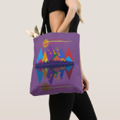 Tote Bag Moon Over The Mountains #9 (De près)