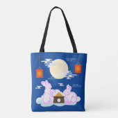 Tote Bag Moon Rabbit Mooncake Nuages Mooncake Festival à la (Dos)