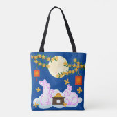 Tote Bag Moon Rabbit Mooncake Osmanthus (Dos)