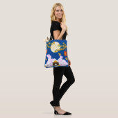 Tote Bag Moon Rabbit Mooncake Osmanthus (Sur le modèle)