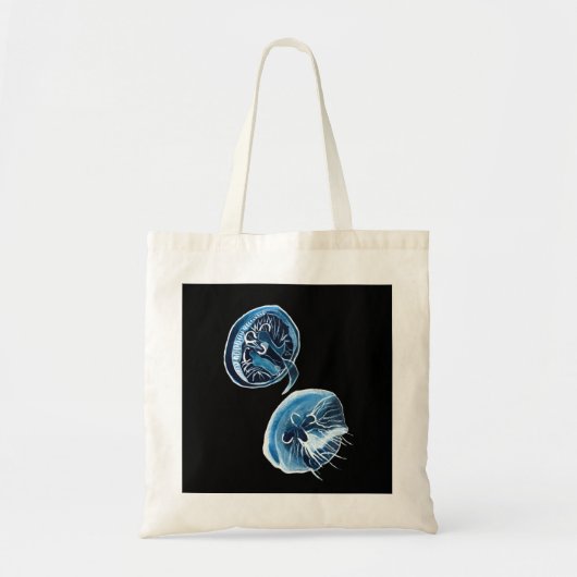 Tote Bag MoonJellyfish aquarelle art (Devant)