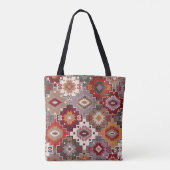 Tote Bag Moquette persane design original, texture tribale. (Dos)