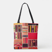 Tote Bag Moquette turque patchwork fait main. Patchwork Pat (Dos)
