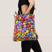 Tote Bag Morceaux de bonbons colorés (De près)