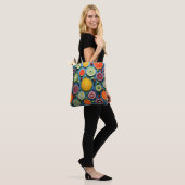 Tote Bag Morceaux de fruits colorés (Sur le modèle)