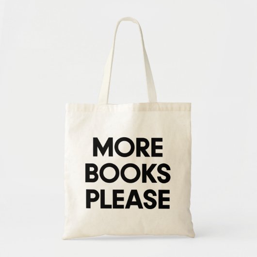 Tote Bag More books please Book (Devant)