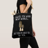 Tote Bag Morel Chasseur de champignons Funny (De près)