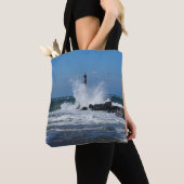 Tote Bag Morris Lighthouse Splash (De près)