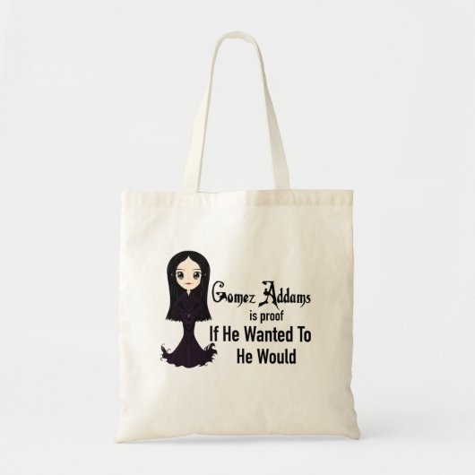 Tote Bag Morticia S'Il Recherché À Fourre-tout (Devant)