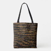 Tote Bag Mosaic Chic Elegant Safari Glam Jungle Imprimer (Dos)