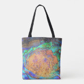 Tote Bag Mosaic poli Abalone Shell Motif Abstrait (Dos)
