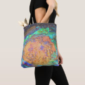 Tote Bag Mosaic poli Abalone Shell Motif Abstrait (De près)