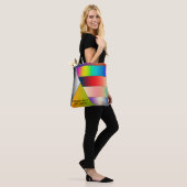 Tote Bag MOSAIC rayures triangles dégradés I + vos idées (Sur le modèle)