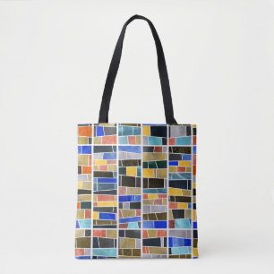 Tote Bag mosaïque Abstraite en verre : texture haute résolu