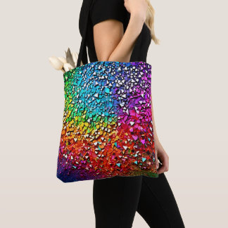 Tote Bag Mosaïque arc-en-ciel