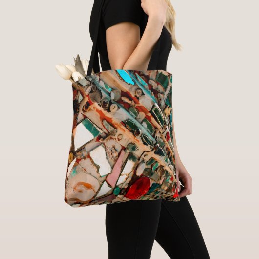 Tote Bag Mosaïque Colorée (De près)
