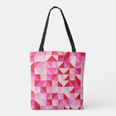 Tote Bag Mosaïque de Chevrons en fleurs (Dos)
